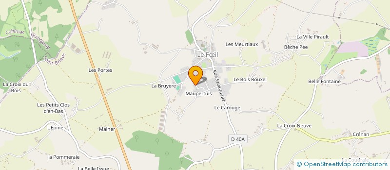 localisation de l'entreprise R.B.M.  LE FIL