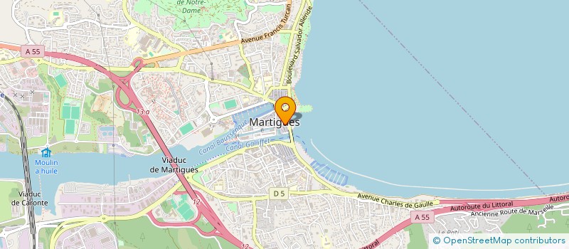 localisation de l'entreprise R B M F à MARTIGUES