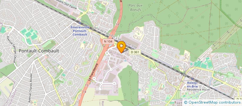 localisation de l'entreprise R B M RACING BUS MAILING  ROISSY-EN-BRIE