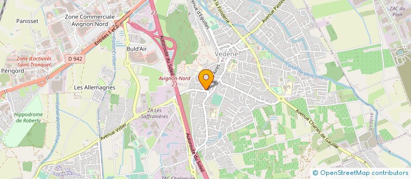 localisation de l'entreprise R B MACONNERIE à VEDENE