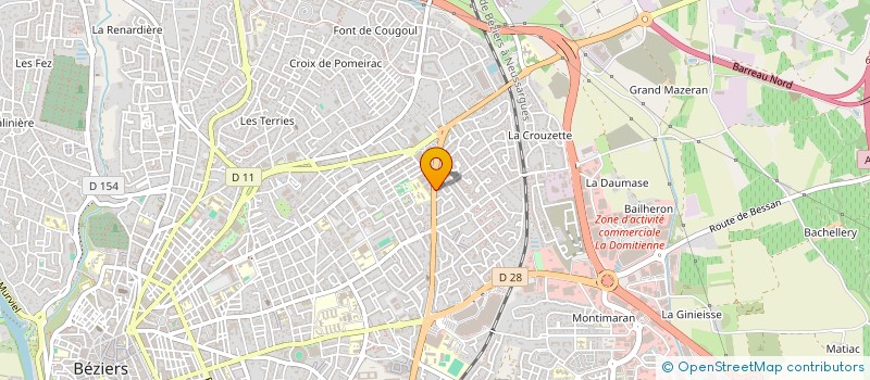 localisation de l'entreprise R.B.P. à BEZIERS