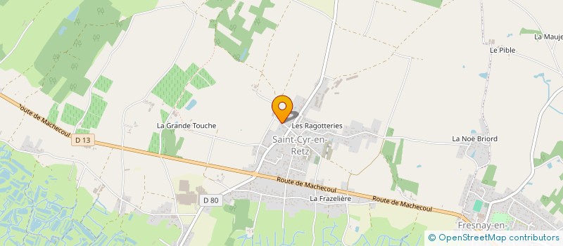 localisation de l'entreprise R.B.P BATIMENT  VILLENEUVE-EN-RETZ