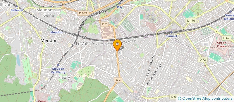 localisation de l'entreprise R & B RAVAL à CLAMART