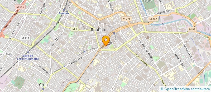 localisation de l'entreprise R&B RENOVATION à ROUBAIX