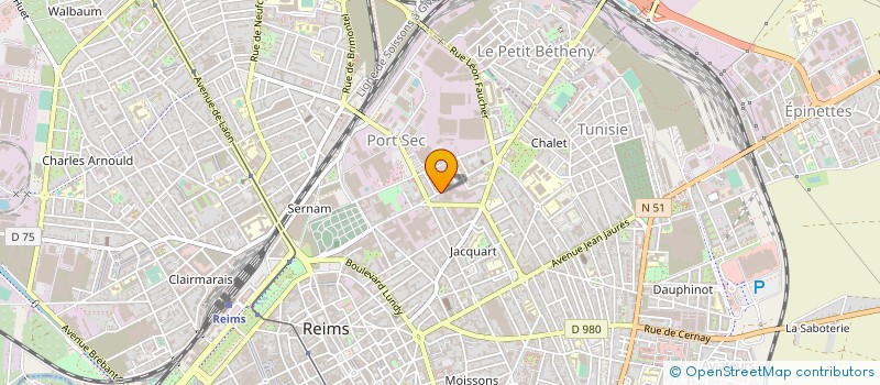 localisation de l'entreprise R B S à REIMS