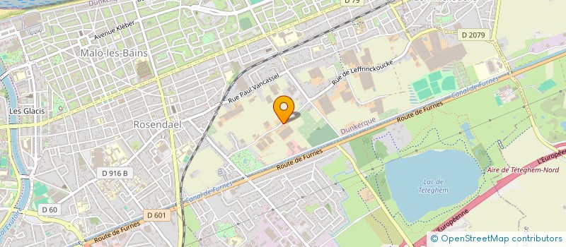 localisation de l'entreprise R.B.S.G à DUNKERQUE