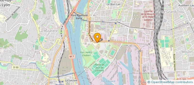 localisation de l'entreprise R.B.S.- REALISATION BATIMENTS STRUCTURES  LYON