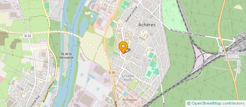 localisation de l'entreprise R&B SERVICE à ACHERES