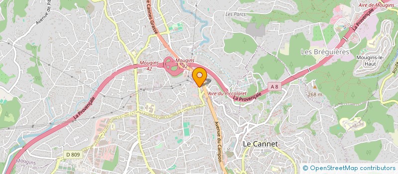 localisation de l'entreprise R.B SOLS à MOUGINS
