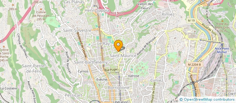 localisation de l'entreprise R.B.T  NICE