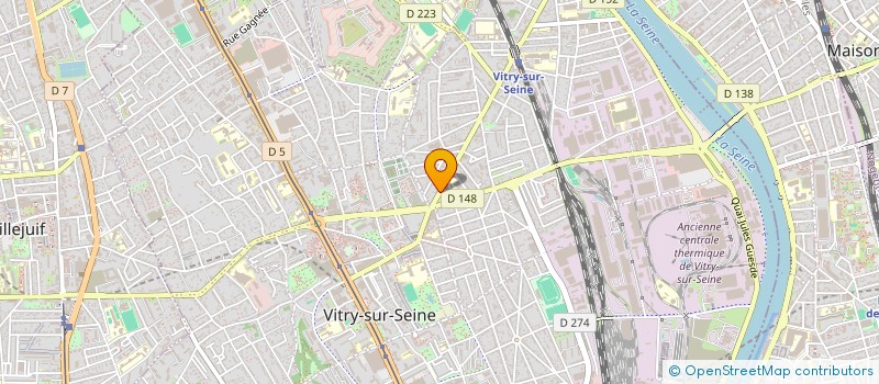 localisation de l'entreprise R.B.T MARKET à VITRY-SUR-SEINE