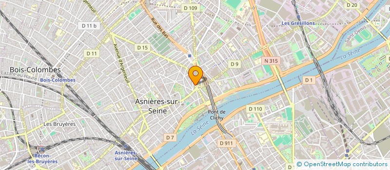 localisation de l'entreprise R BAT  ASNIERES-SUR-SEINE