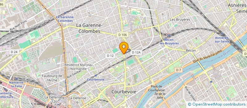 localisation de l'entreprise R-BIM à COURBEVOIE
