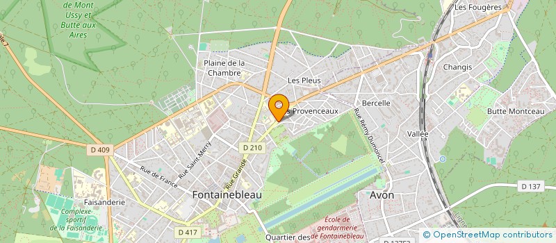 localisation de l'entreprise R. BLEAU à FONTAINEBLEAU