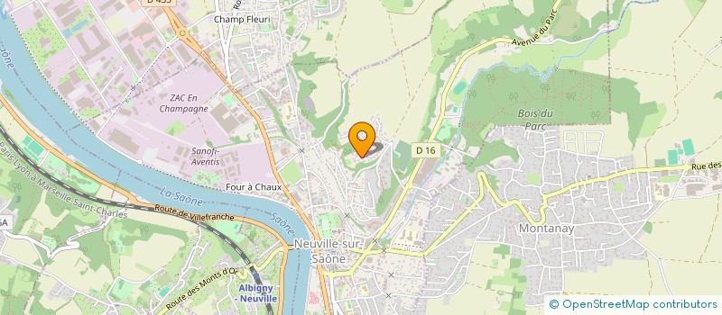 localisation de l'entreprise R. BLEIM  NEUVILLE-SUR-SAONE