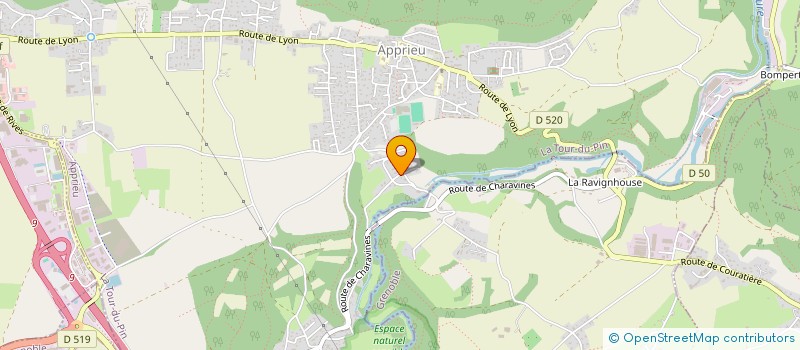 localisation de l'entreprise R & BOIS  APPRIEU