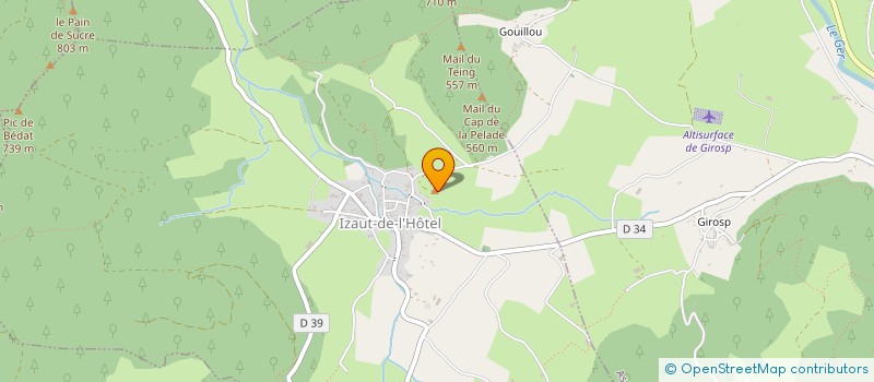 localisation de l'entreprise R.BUC ENTREPRISE  IZAUT DE L'HOTEL