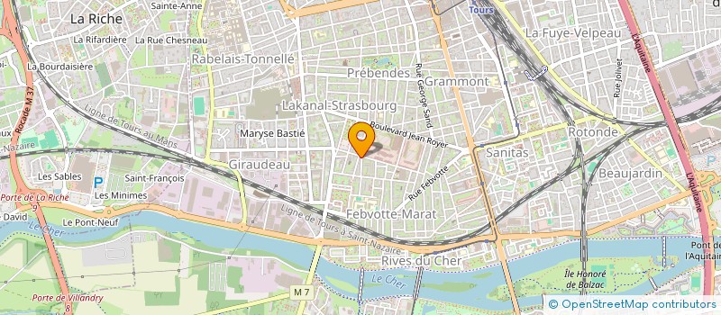 localisation de l'entreprise R.C.  TOURS