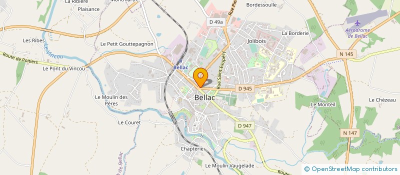 localisation de l'entreprise R.C à BELLAC