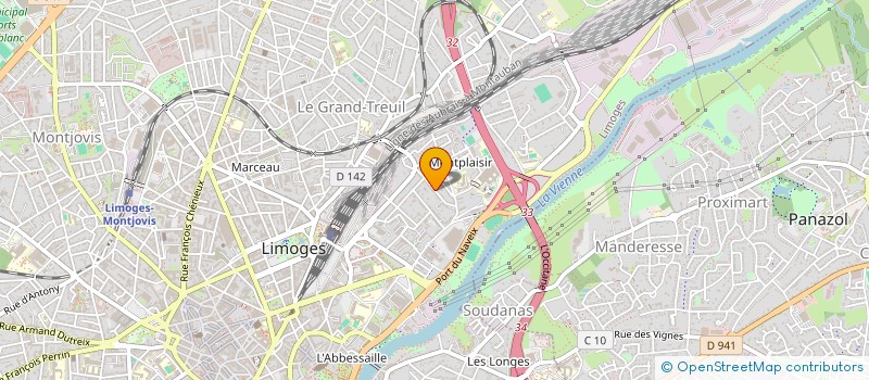localisation de l'entreprise R-C à LIMOGES