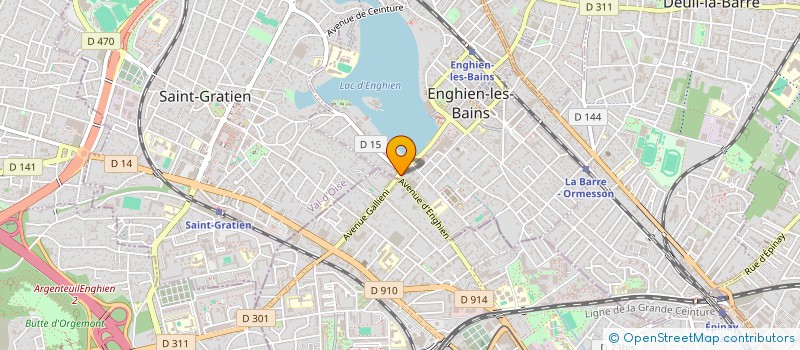 localisation de l'entreprise R.C  ENGHIEN-LES-BAINS