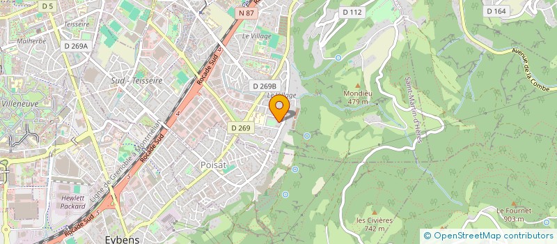 localisation de l'entreprise R&C  SAINT-MARTIN-D'HERES