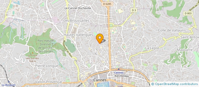 localisation de l'entreprise R.C.A à CANNES