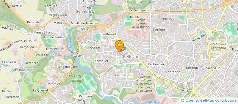 localisation de l'entreprise R.C.A. à BREST