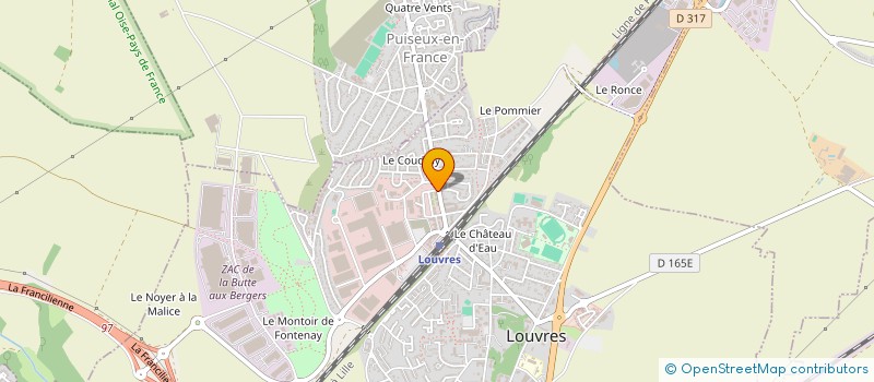 localisation de l'entreprise R.C.A.M  LOUVRES