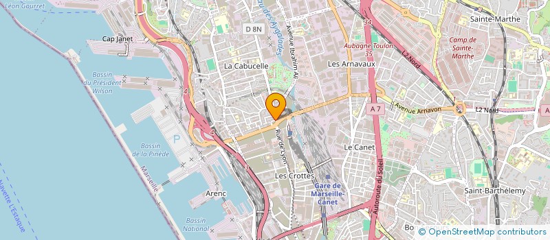 localisation de l'entreprise R.C BAT à MARSEILLE