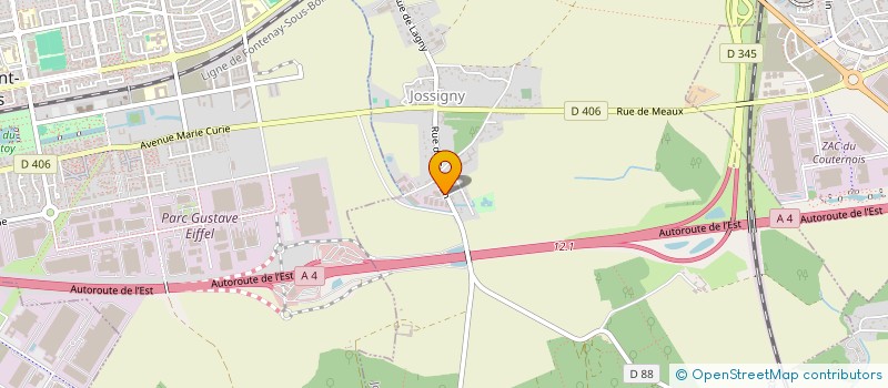 localisation de l'entreprise R.C.D.  JOSSIGNY