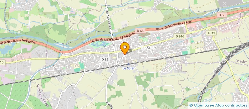 localisation de l'entreprise R.C DANSE 66  LE SOLER