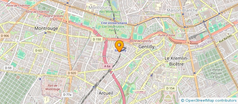 localisation de l'entreprise R.C.ENTRETIEN  GENTILLY