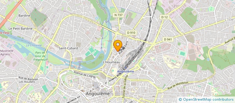 localisation de l'entreprise R.C EVENEMENTIEL. à ANGOULEME