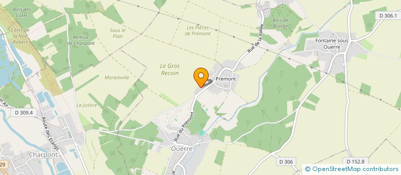 localisation de l'entreprise R.C.F. à OUERRE
