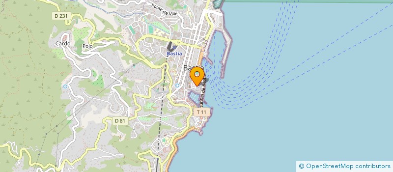 localisation de l'entreprise R.C.F à BASTIA