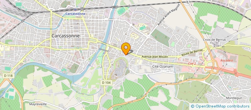 localisation de l'entreprise R C F PAYS D'AUDE (RADIO CHRETIENNE FRANCOPHONE)  CARCASSONNE