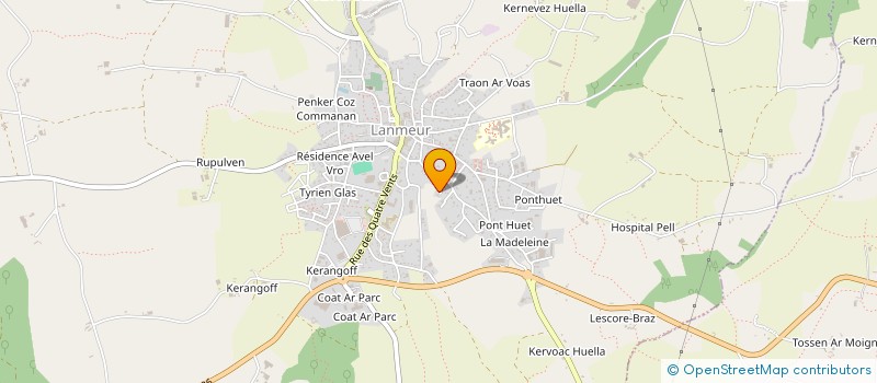 localisation de l'entreprise R.C.G.Y  LANMEUR