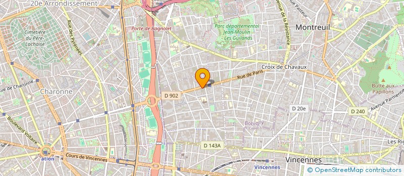 localisation de l'entreprise R.C.I.F. à MONTREUIL