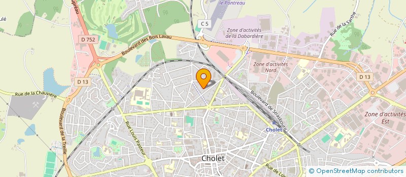 localisation de l'entreprise R.C IMMO  CHOLET