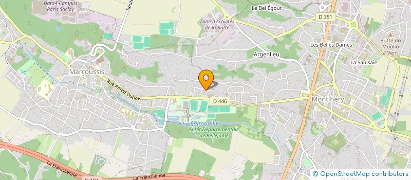 localisation de l'entreprise R.C.- IMMOBILIER à LINAS