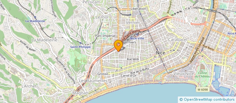 localisation de l'entreprise R C INTERNATIONAL à NICE