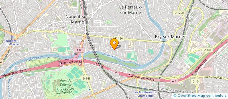 localisation de l'entreprise R.C.J IMMOBILIER à LE PERREUX-SUR-MARNE