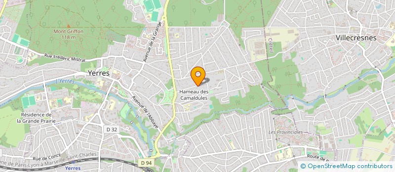 localisation de l'entreprise R.C.&K.B.  YERRES