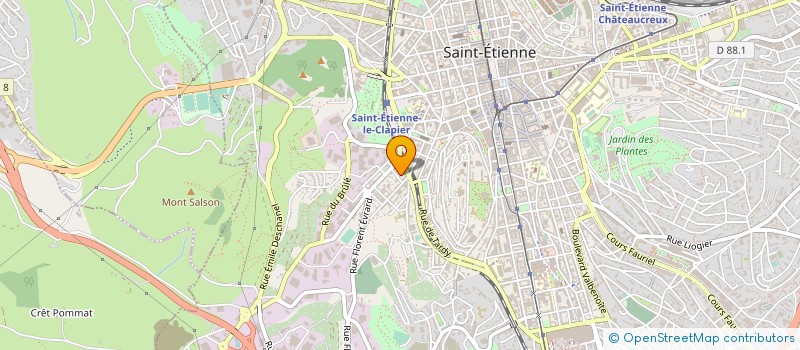 localisation de l'entreprise R C L PROMOTION  SAINT-ETIENNE