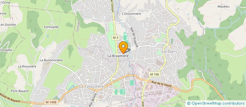 localisation de l'entreprise R.C. LOISIRS 42  SORBIERS