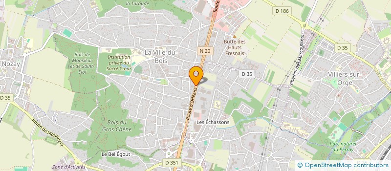 localisation de l'entreprise R.C.M à SAINT-GERMAIN-LES-ARPAJON