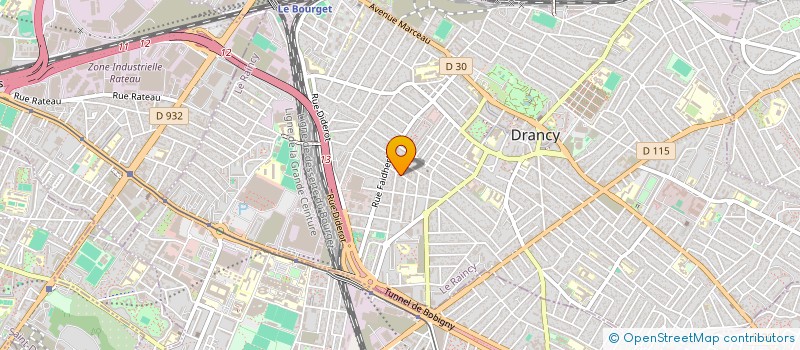 localisation de l'entreprise R C M à DRANCY