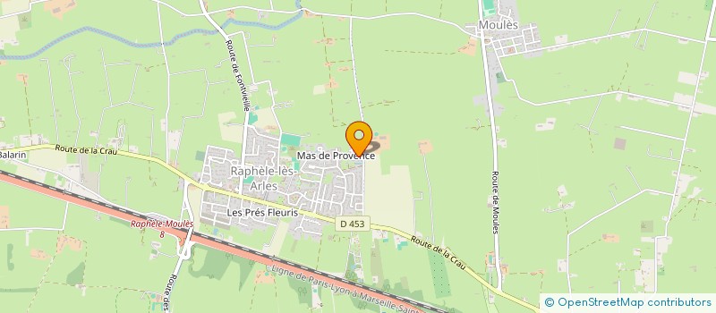 localisation de l'entreprise R.C.M.D.  ARLES