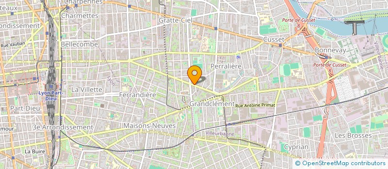 localisation de l'entreprise R.C. MEDICAL à VILLEURBANNE